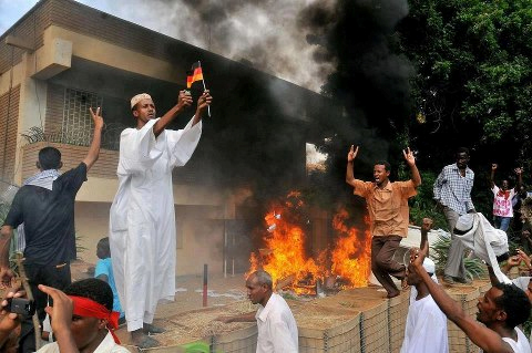 sudan burns the wrong embassy